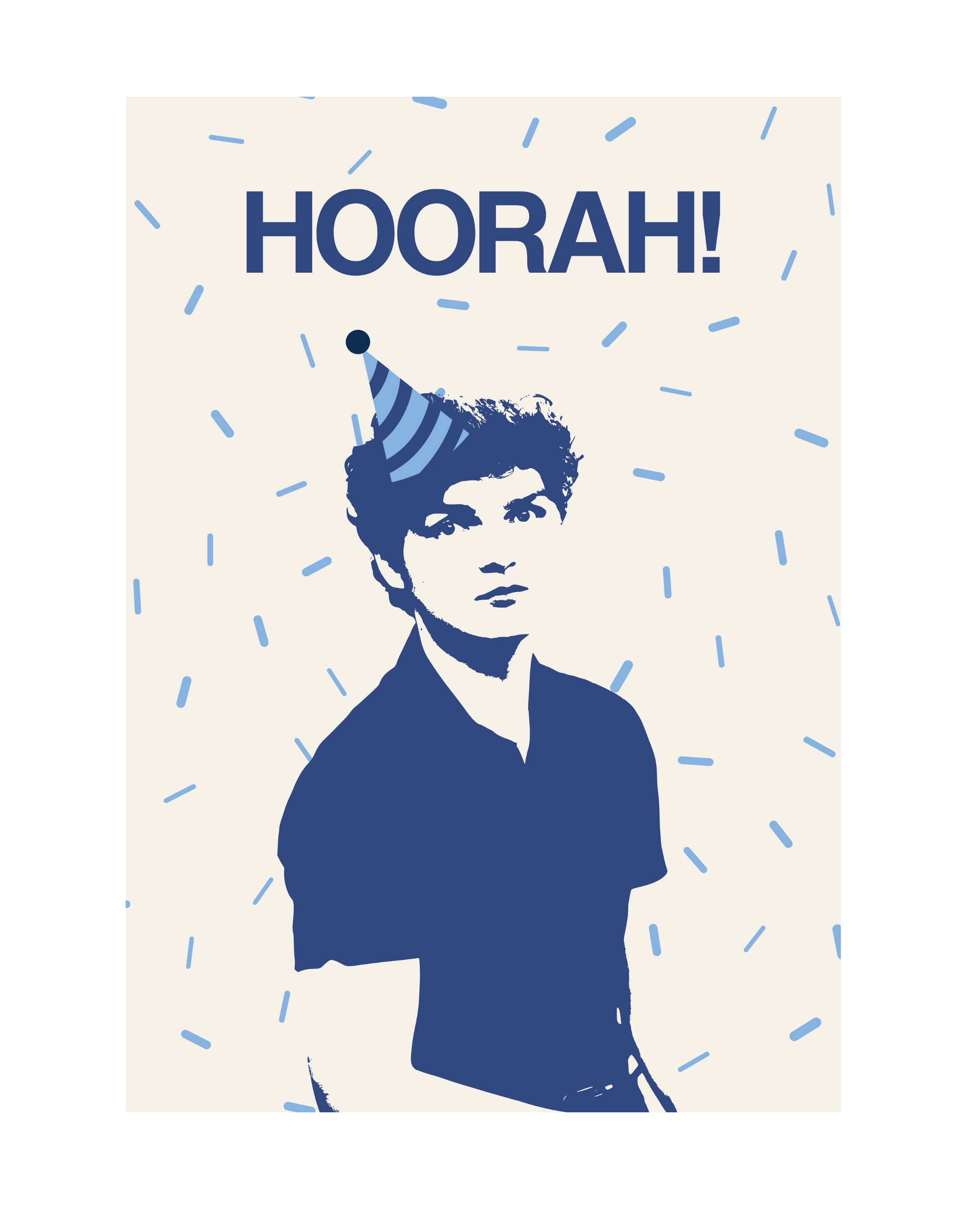 "Hoorah" Greetings Card